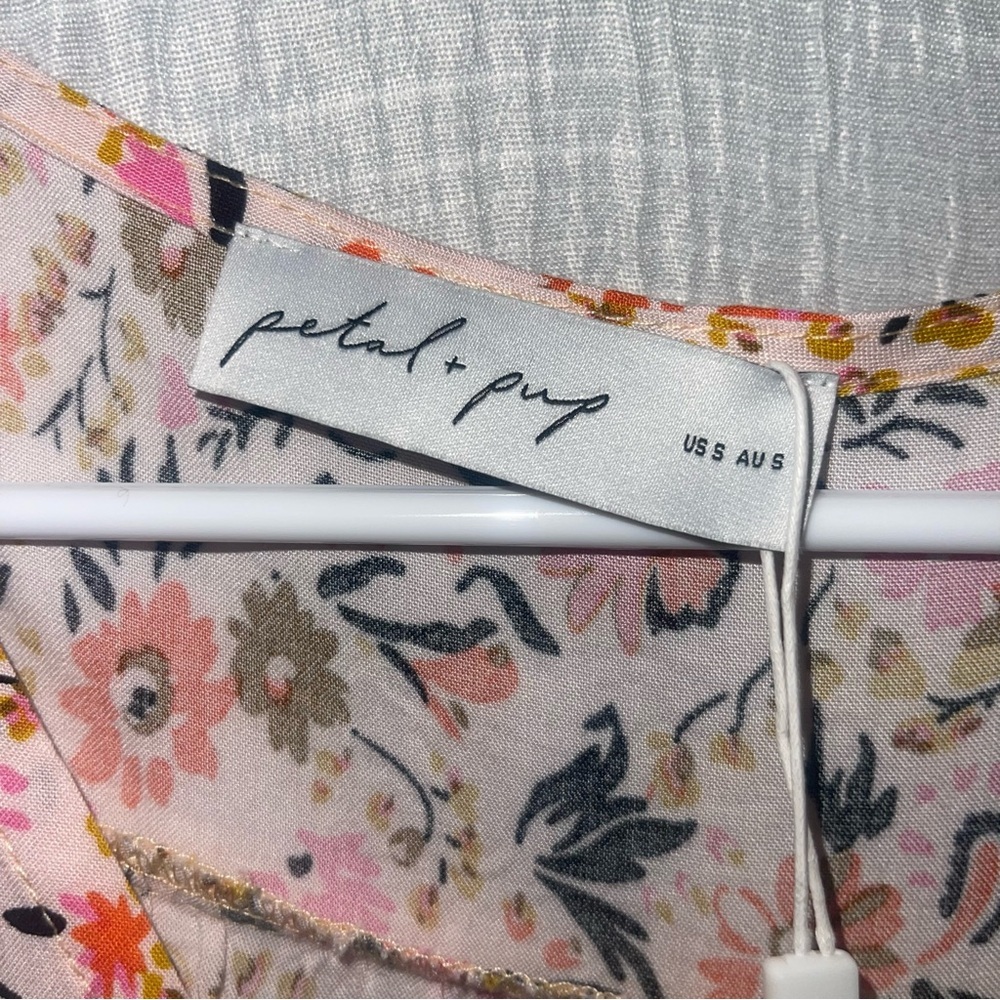 Petal & Pup Pink Floral Midi Dress - Picture 9 of 12